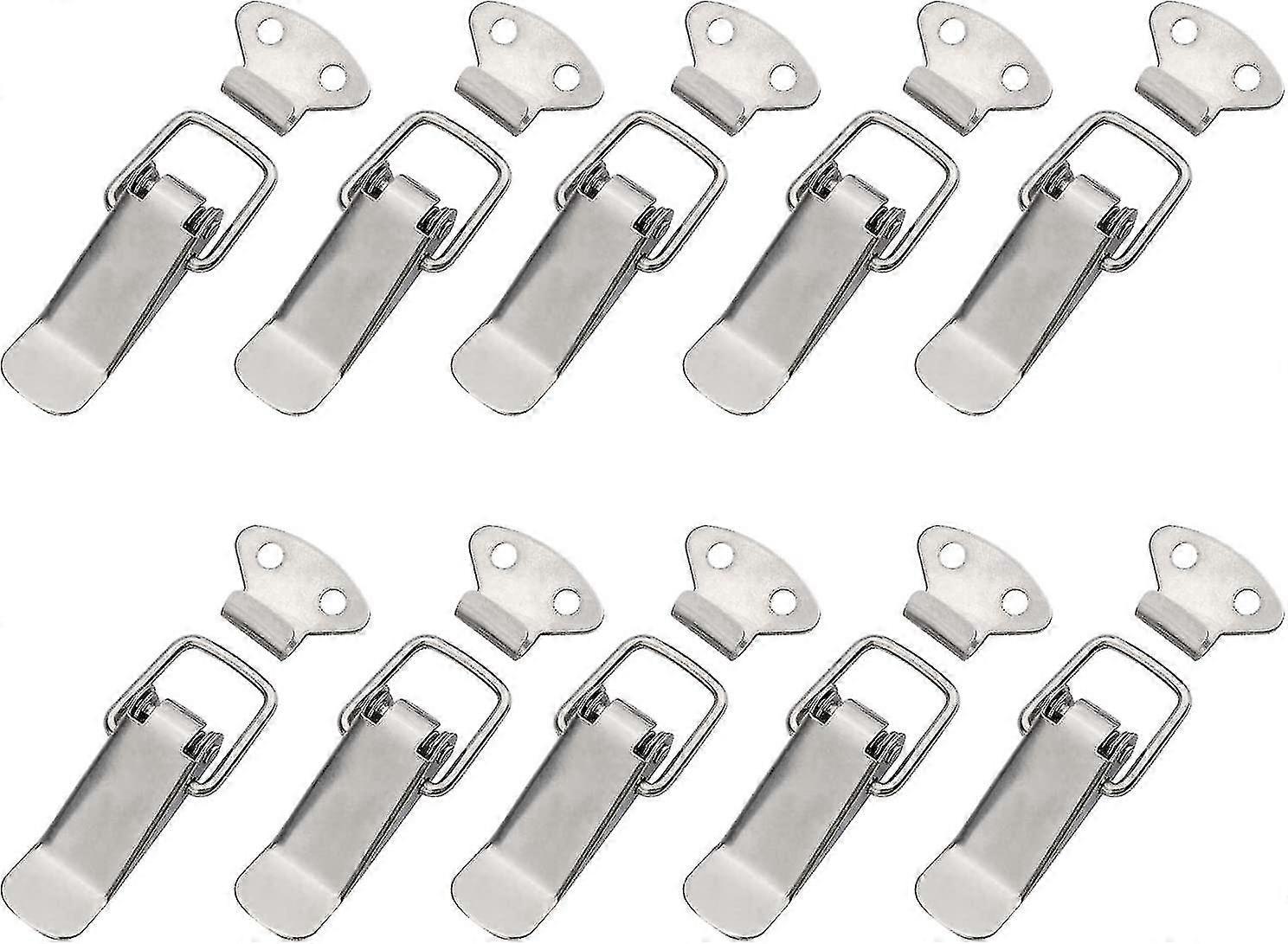 Spring Toggle Latch, Duck Bill Buckle Clip For Door And Window Furniture Hardware, Set Drawer/toolbox/cabinet/cabinet/crate, Silver Set Of 10