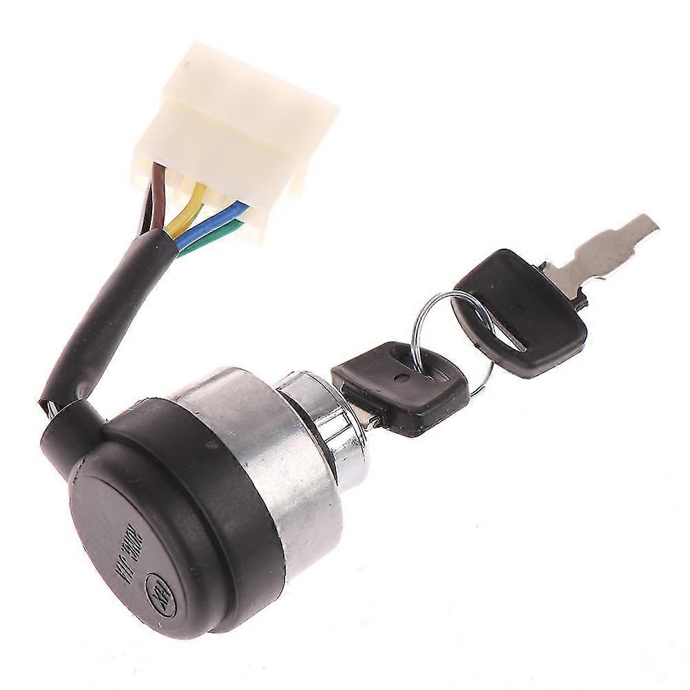 6 Wire Way Gasoline Diesel Generator Gas Ignition Start Key Lock Switch