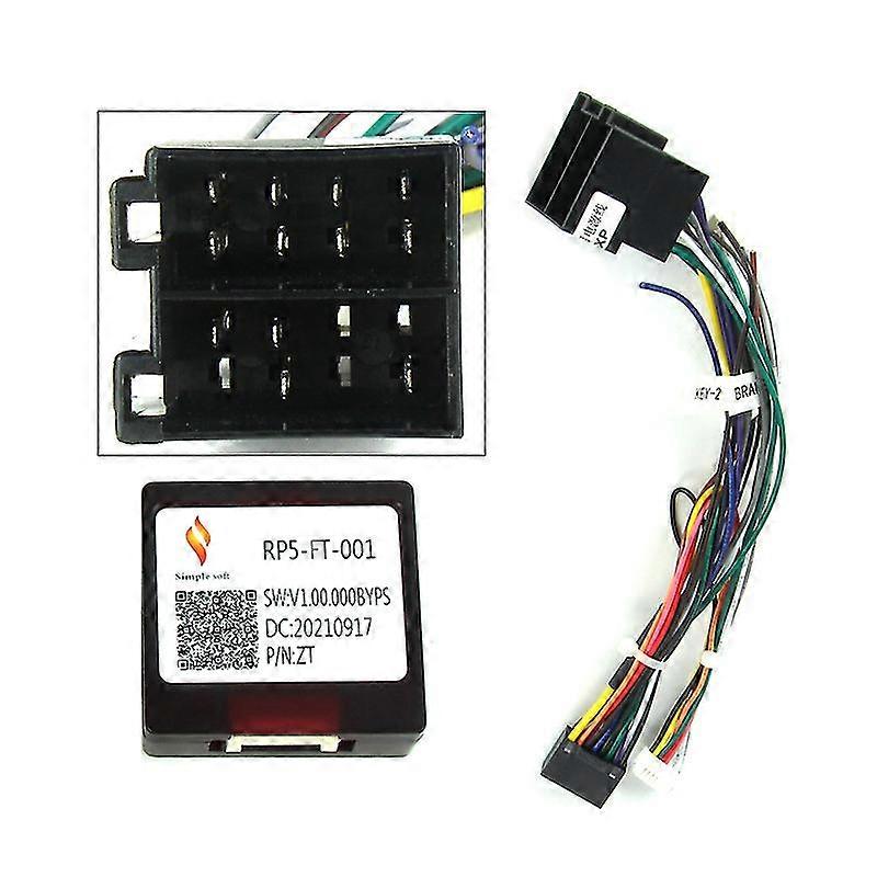 Car Radio Fascias Frame Power Cable Canbus Box For Fiat 500 2007-2015 9'' Android Big Screen Dask Kit Fascia Frame Line
