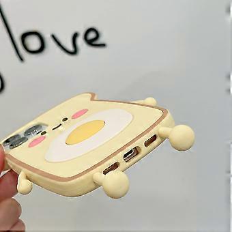 Tybiky Compatibile con iPhone 11 Pro Max Curly Wave Mirror Custodia per cellulare a forma di onde ricce, a forma di cornice a specchio, in morbido