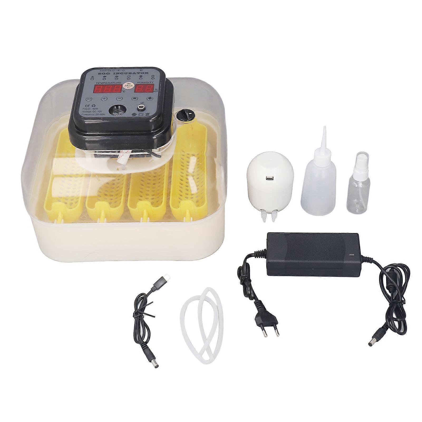 16 Eggs Incubators Constant Temperature Automatic Egg Turning Large Capacity Egg Incubator Controller for Duck Goose Quail 100240V Electric