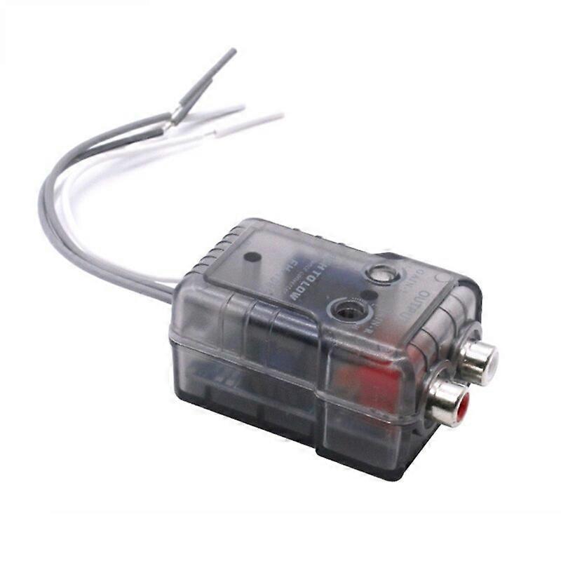 50JA High Level Speaker Signal to Low Level RCA Adapter Car Audio High to Low Subwoofer Audio Converter