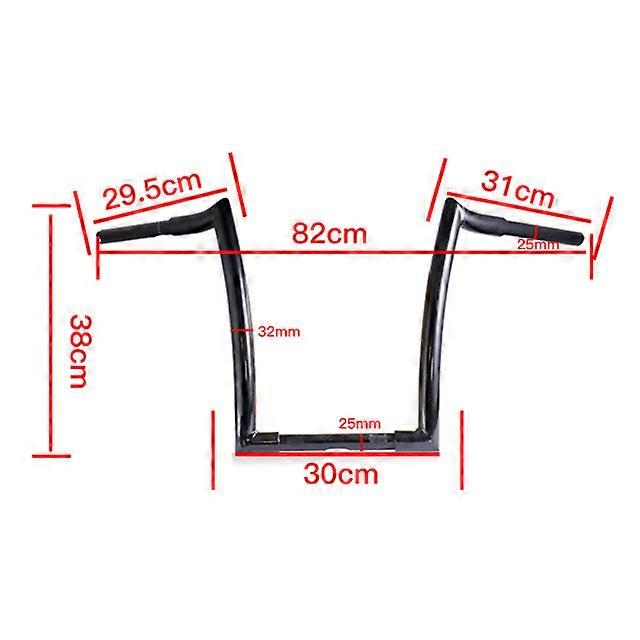 כידון אופנוע 14 אינטש עלייה גובה 1 "כידון רטרו ידית גרירה Z בר קולב קוף 1 1/4 אינץ 'עבור הארלי ספורטסטר 1200