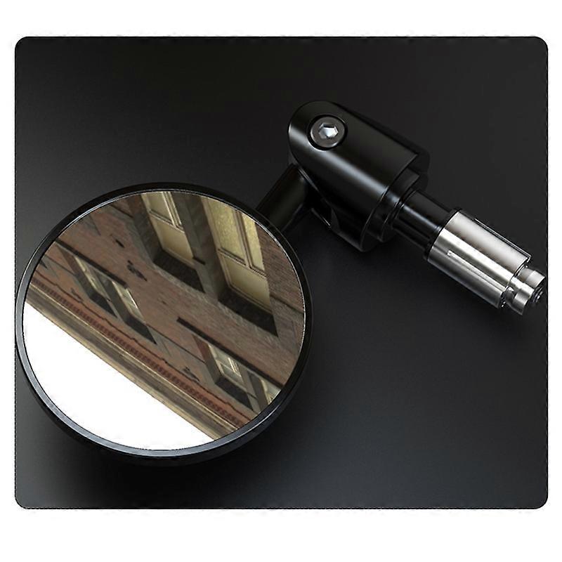 2Pcs 16mm Universal Motorcycle Convex Plane mirror Handle Bar End Mirrors Folding the Rearview Modification Accessories