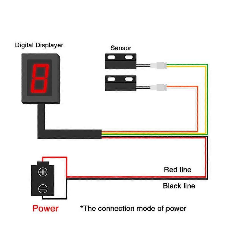 6-Gear Digital Indicator Display For Motorcycle – Shift Level Indicator