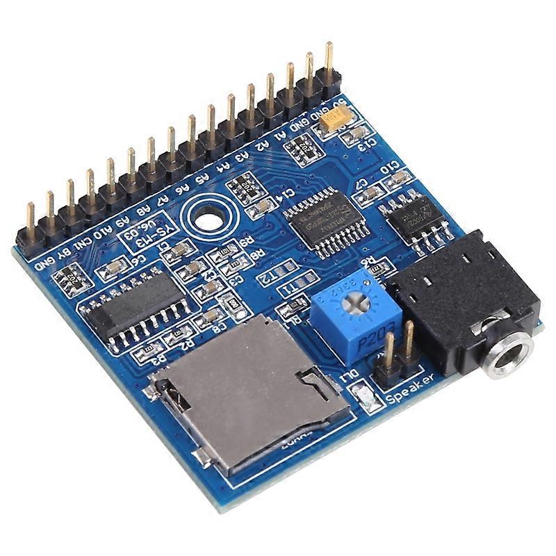 for DC 5V MP3 Voice Player Module SD/TF Voice Broadcast Trigger Player + 2 Ports