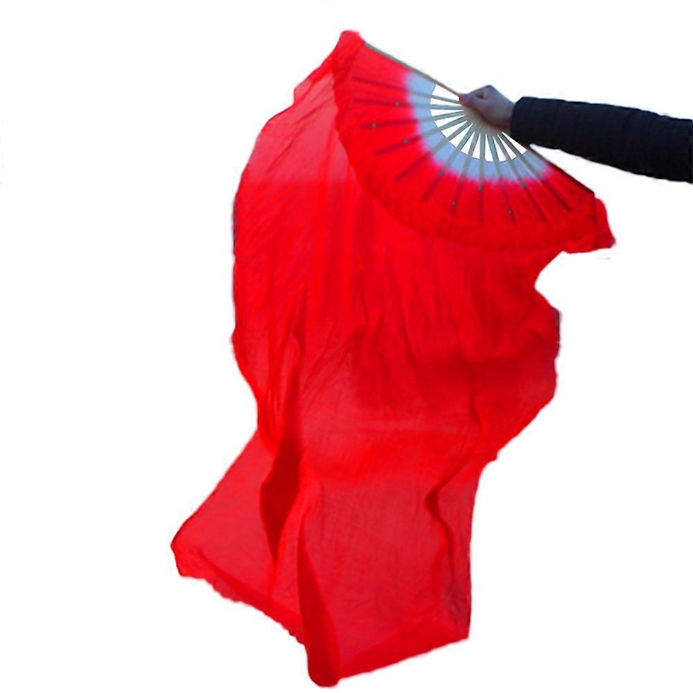Simulation silk belly dance dance fan gradient color oriental dance fan satin fan dance costume