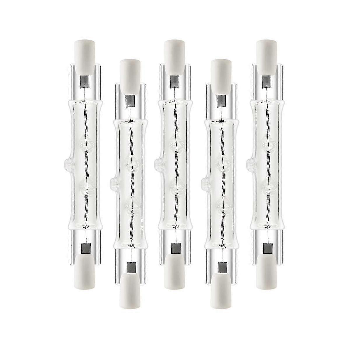 5 Pack R7s 118mm 300w 230v,r7s Halogen Linear Light Bulb, Dimmable Halogen Lamp For Construction Wo p202411261061