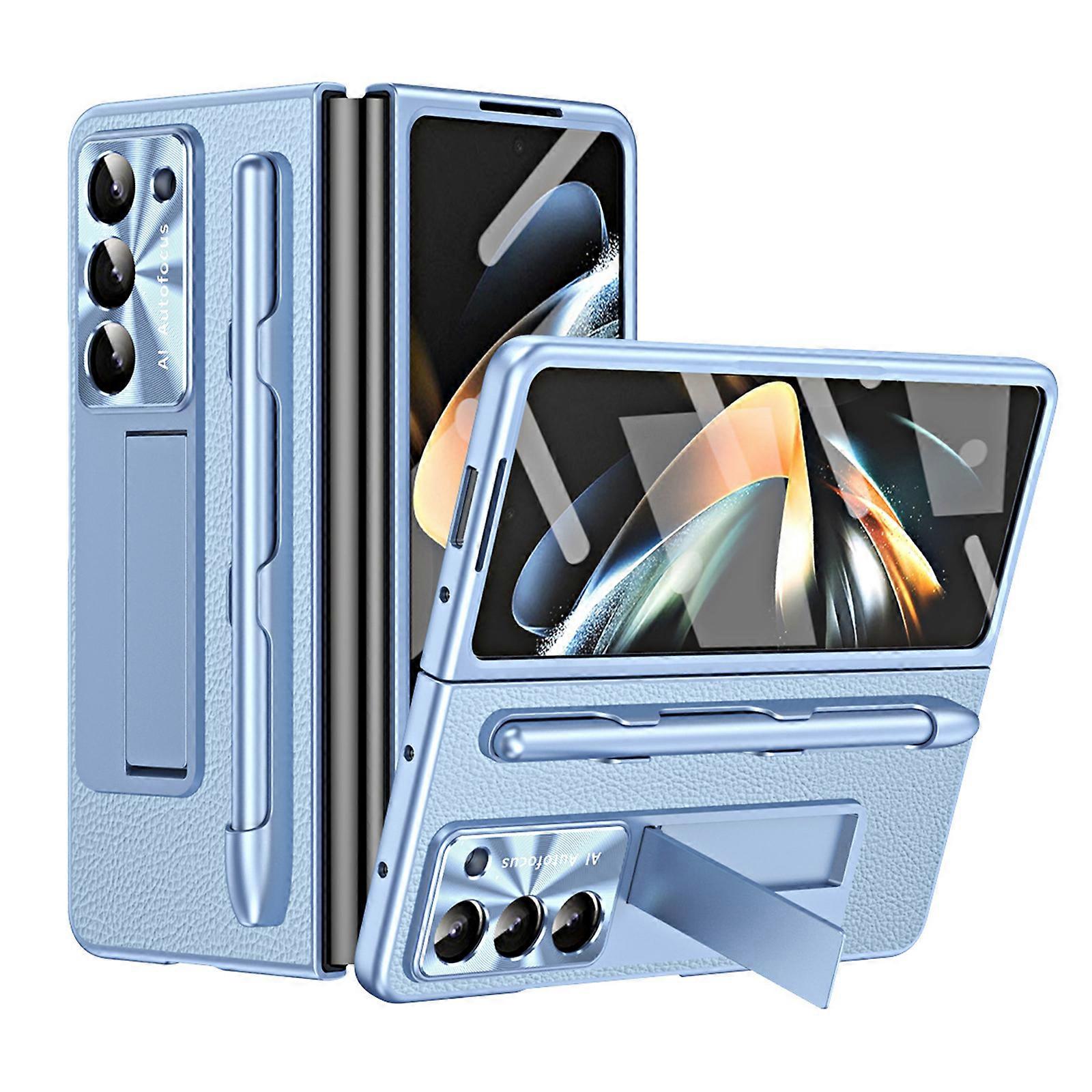 Galaxy Z Fold 5 Case with S Pen and S Pen Slot, Built-in Screen Protector and Kickstand for Samsung Galaxy Z Fold 5 Case