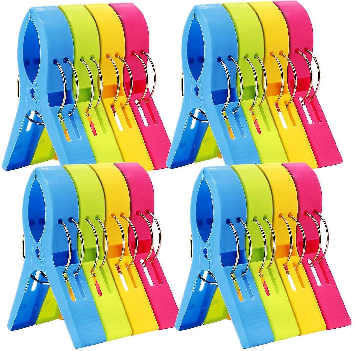 16 Pack Beach Towel Clips Holder