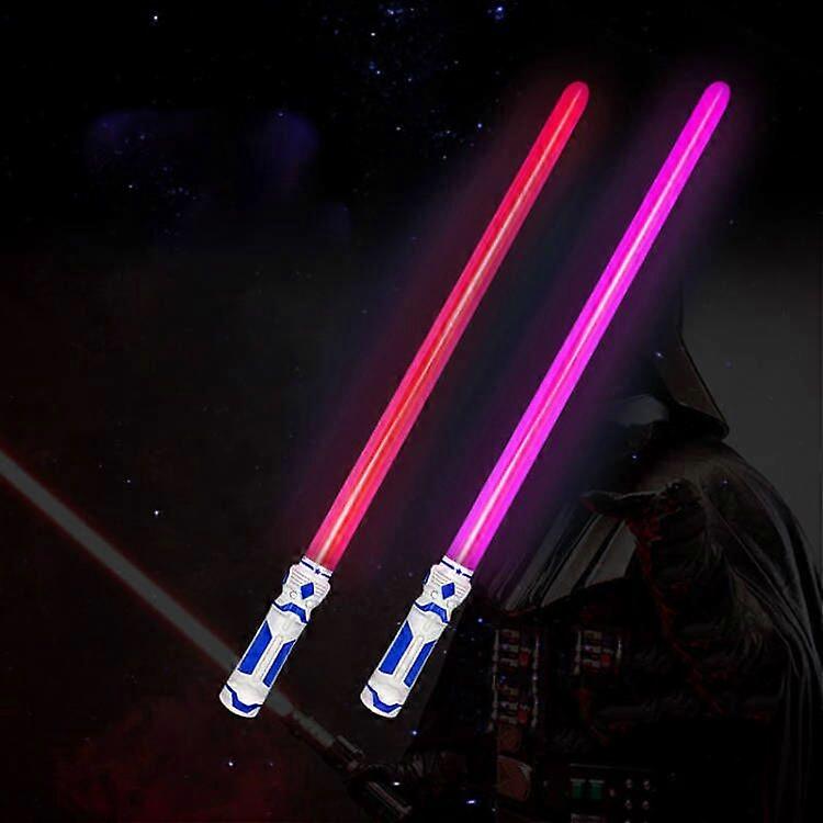 2pcs Laser Sword Lightsaber Toys LED Light Up Sword with Sound Gift For Boy