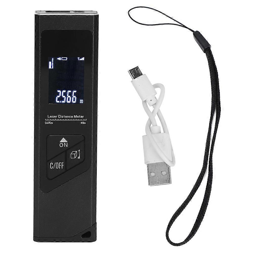 Hand‑Held Aluminum Alloy Infrared Distance Meter 40m Range Finder Measuring Tool for Site Survey