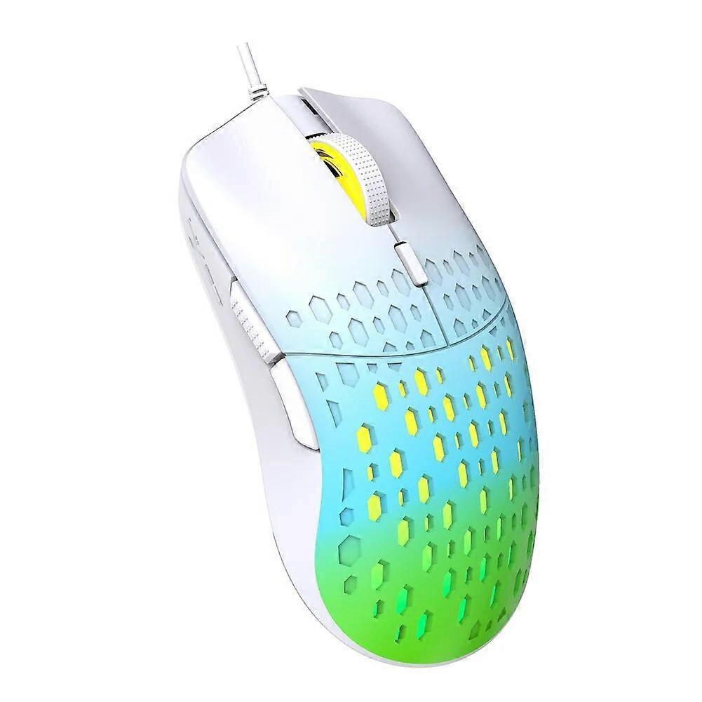 USB Gaming Mouse 7 Color RGB Backlight Lightweight High~Precision 3600DPI Honeycomb Gaming Mice For PC Gamer Laptop Desktop Mice & Trackballs