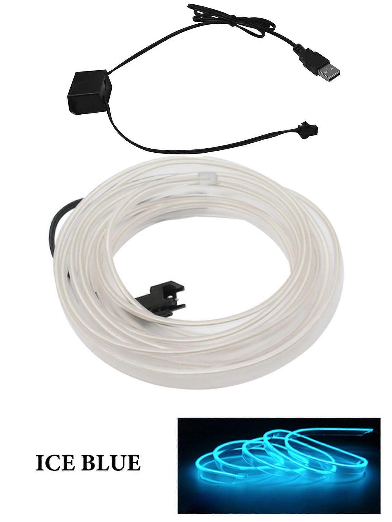 1/2/3/4/5M LED Car Interior Lighting Stripe Flexible Auto Atmosphere Light for DIY USB Powered Interior Decoration Accessories|Decorative Lamp|