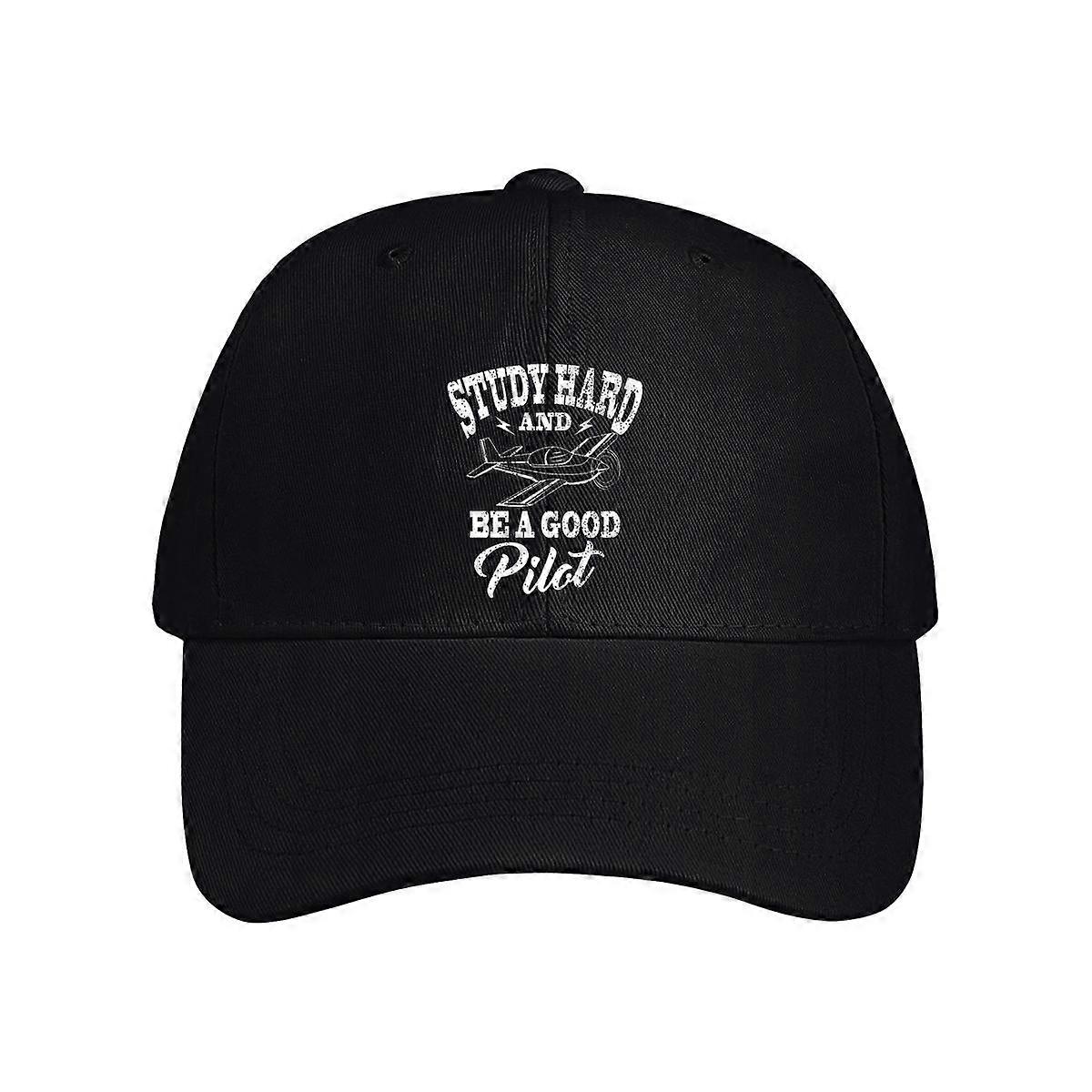Study Hard And Be A Good Pilot Baseball Cap