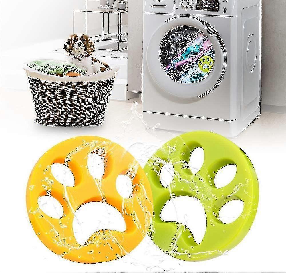 2xround 4 Pcs Pet H Remover For Laundry Fur Remover H Catcher Cleaning Lint Remover