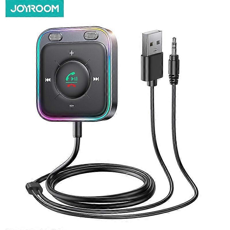 Joyroom Bluetooth 5.3 AUX Car Adapter Dual Mics Noise Cancellation Transmitter Hand Free Wireless Receiver Car  Stereo Kits Audio Components
