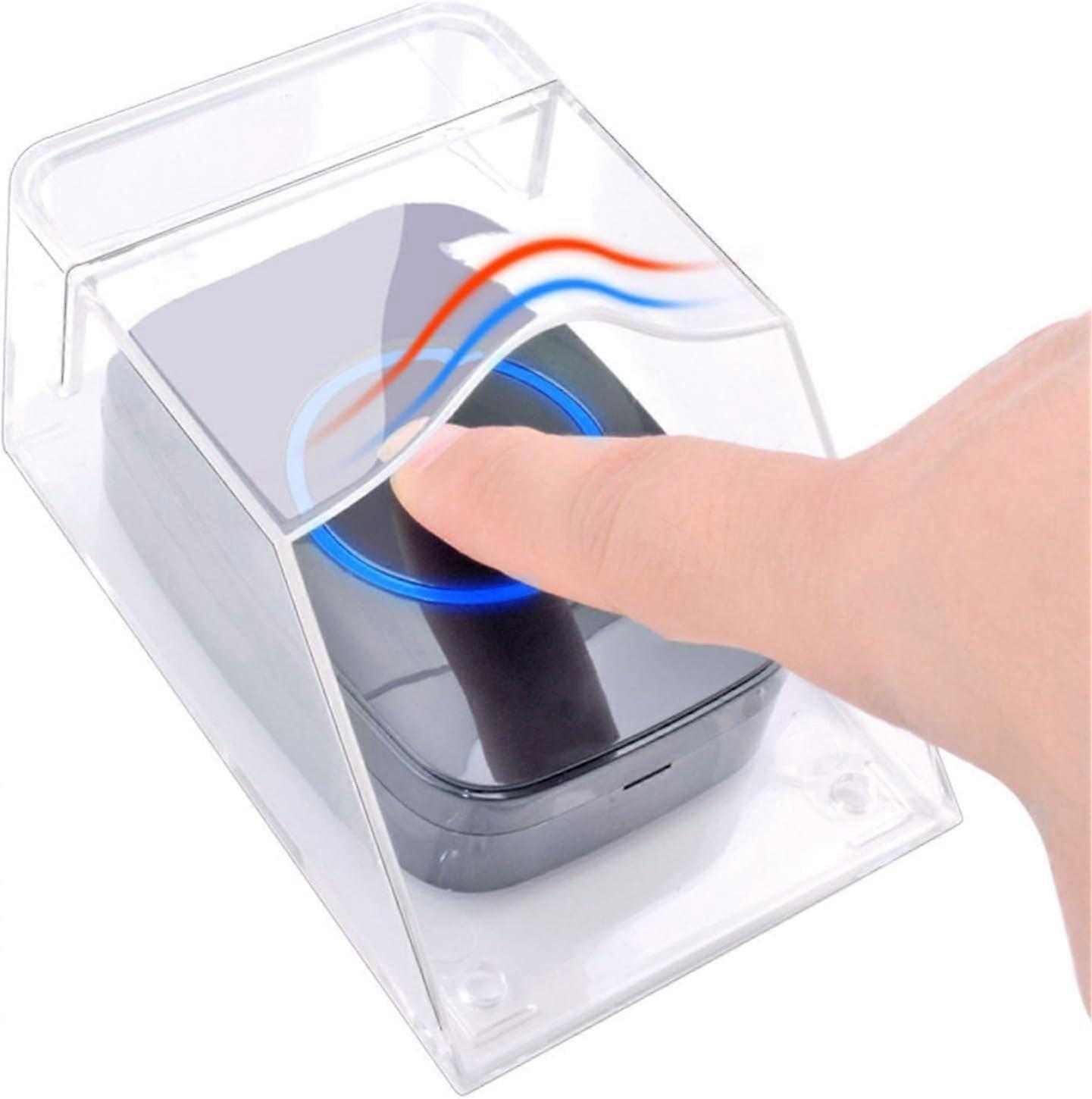 Transparent Protective Cover for Outdoor Doorbell, Waterproof, Wireless, Wall Mount - 11 x 6 x 5 cm