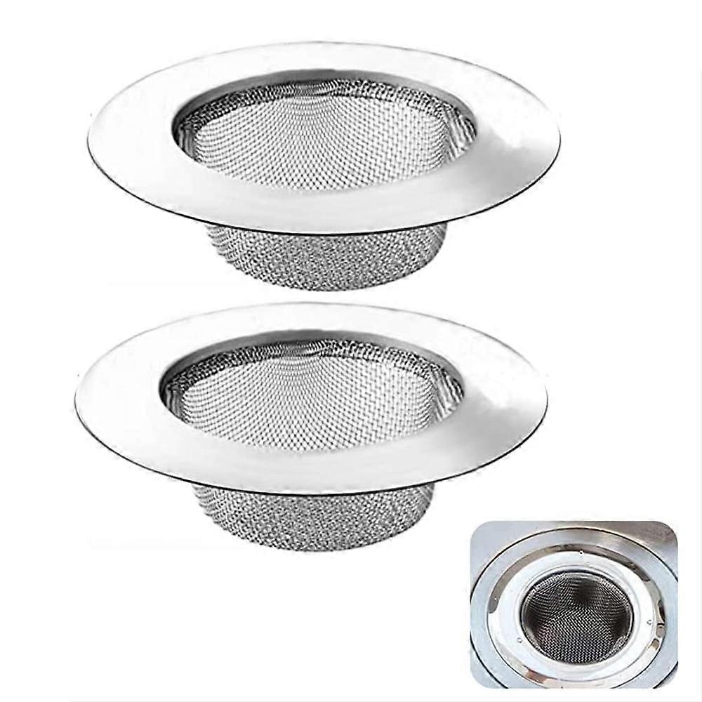 2 Pcs Sink Strainer, 7cm Stainless Steel Drain Strainer, Shower Sink Strainers, Sink Strainer, for Shower, Bathtub, Kitchen