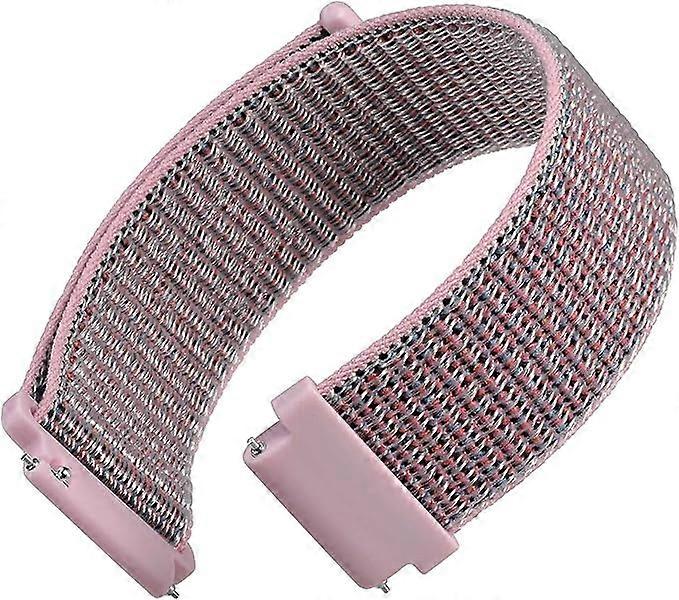 Pink - Universal Adjustable 22mm Nylon Strap, Quick Release, Unisex Replacement Strap, Strap Width
