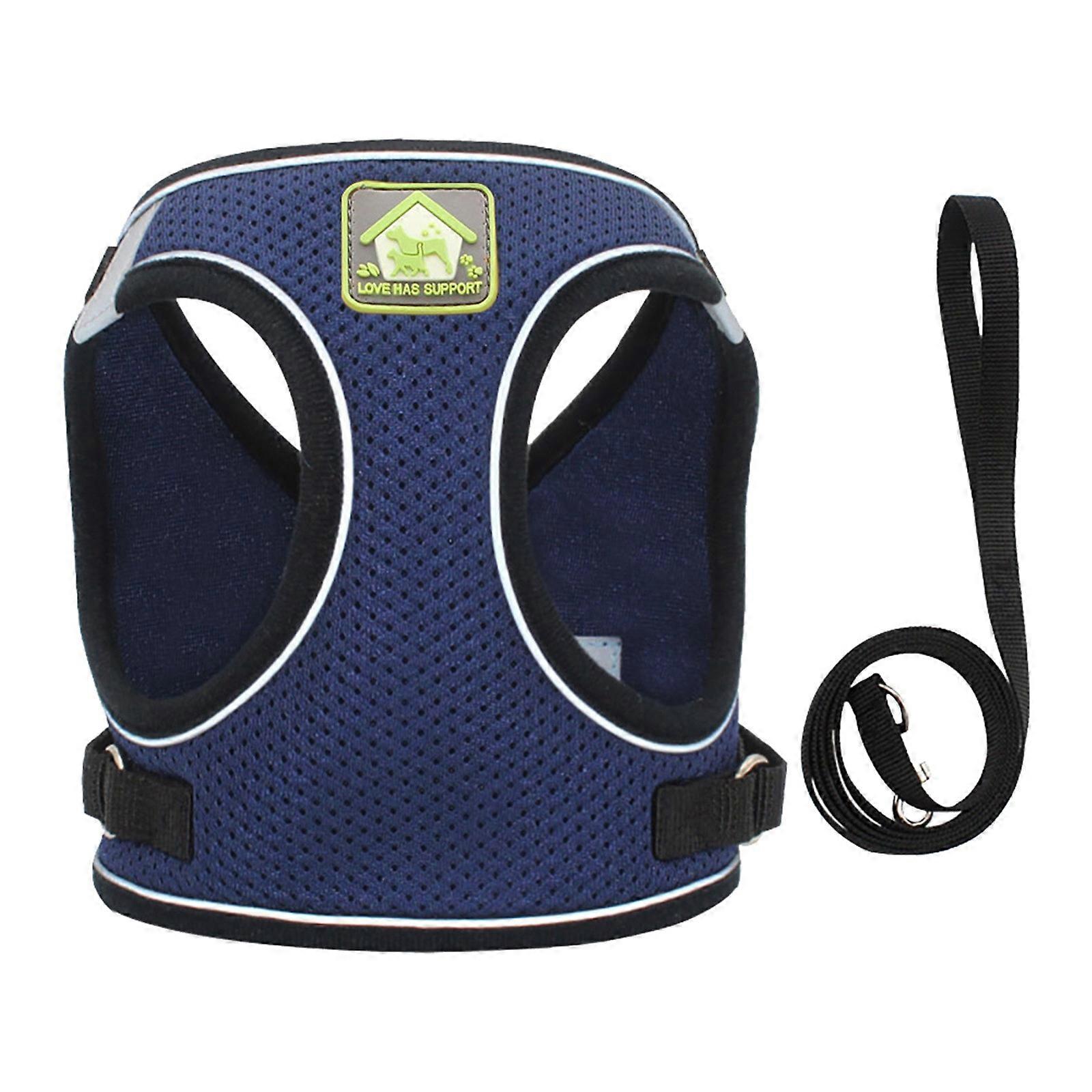 Breathable Cat Harness Leash Escape Proof Pet Cloth Kitten Puppy Dog Collar Vest Adjustable Easy Control Reflective Cat Harness