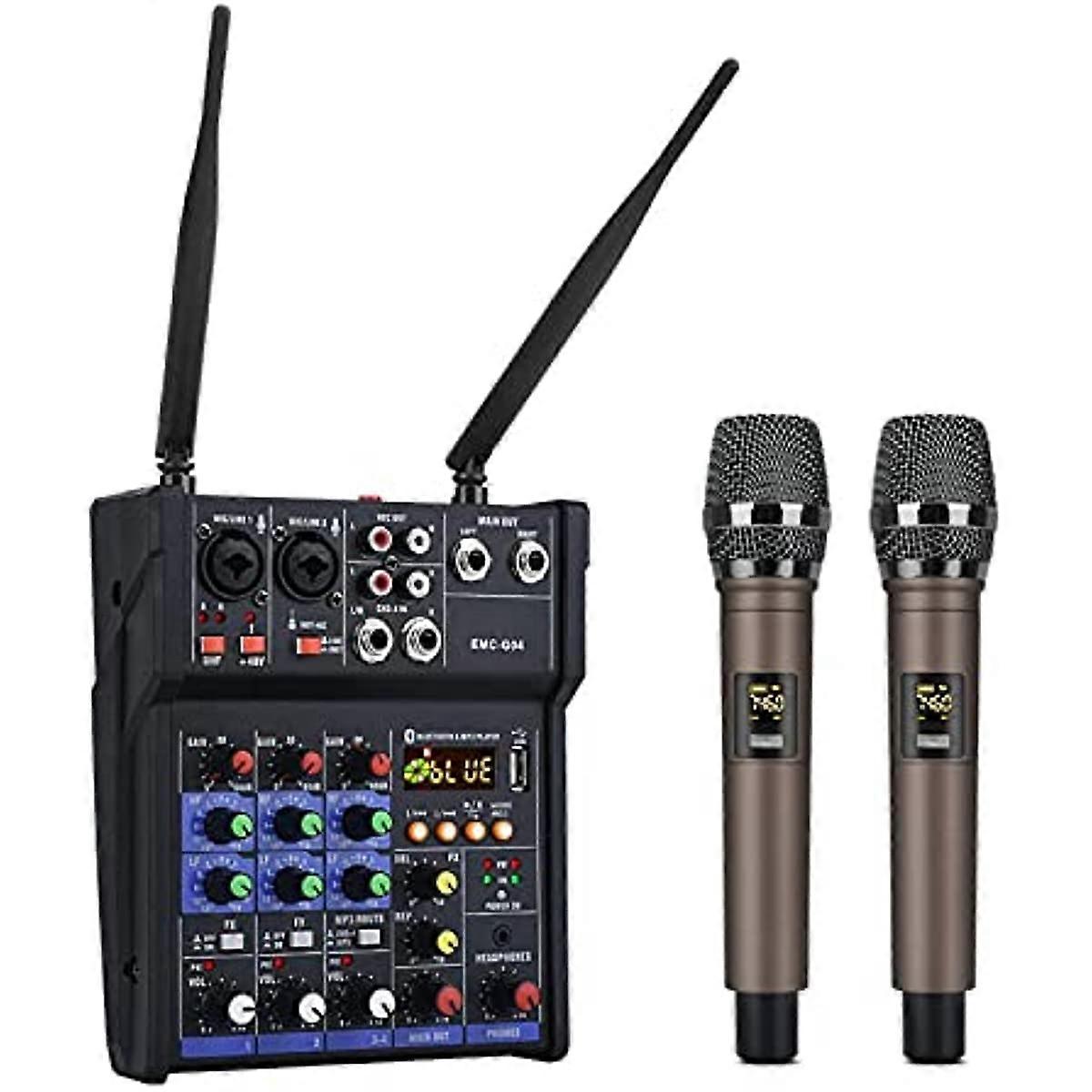 Ensemble de système de mixage de microphone de karaoké portable