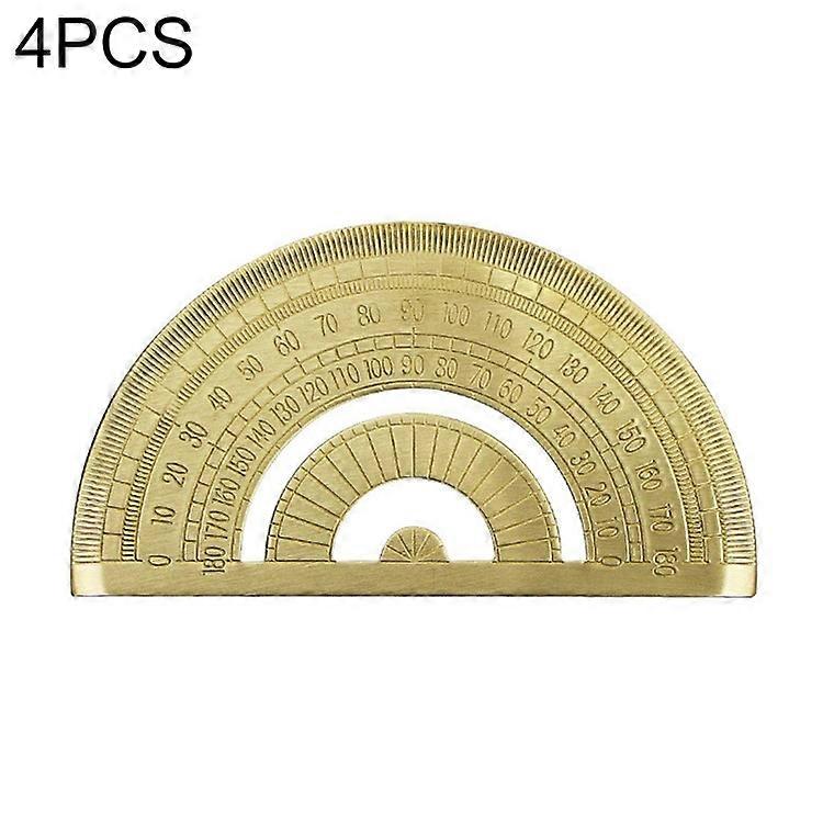 4 PCS Measuring Tool, Model: 0-180 Degree Protractor