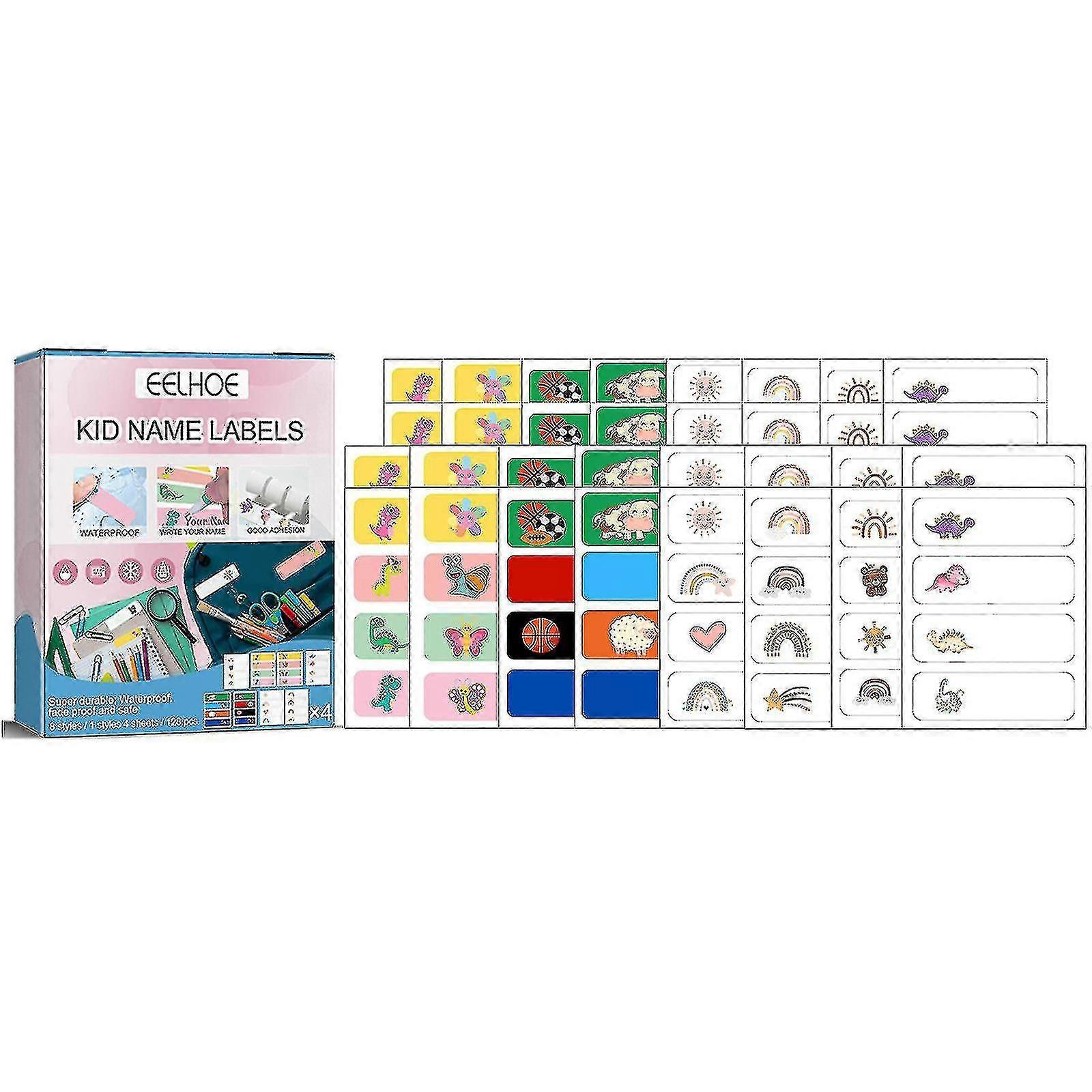 Children's Name Label Specifications Marking Cartoon Stickers Water