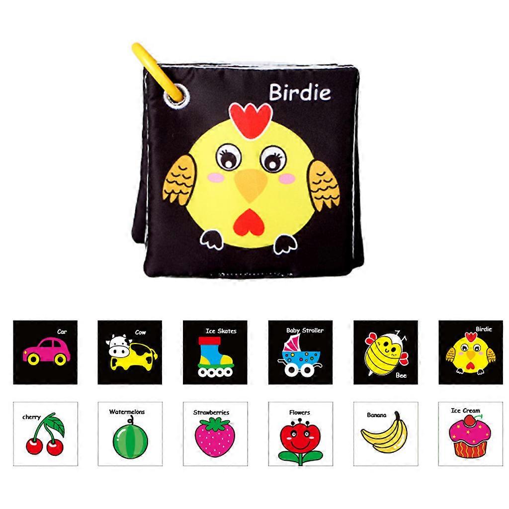 Sensory Squeaking Book Tearproof Polyester Toy Book for Kids Brain Development