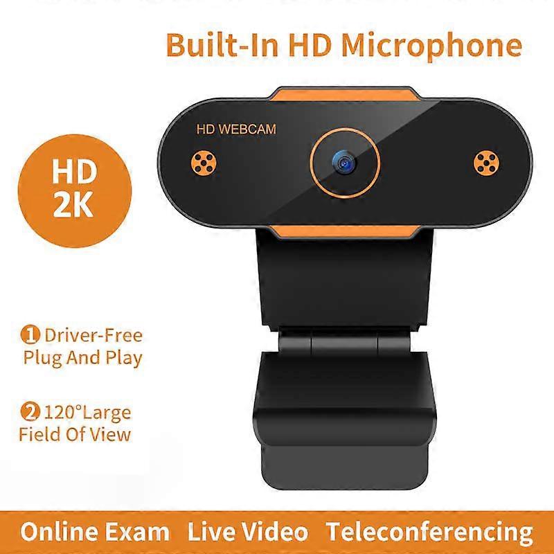 2K Webcam Full HD 1080P Web Camera Autofocus With Microphone USB Web Cam For PC Computer Mac Laptop Desktop YouTube Webcamera