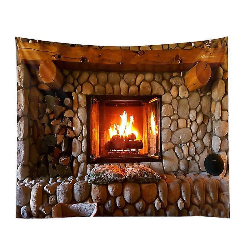 Brook Fireplace Grotto Wall Hanging Tapestry Bedspread Blanket