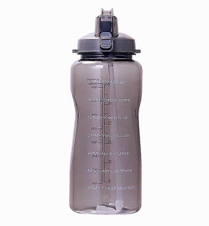 Handle large capacity bounce cover with straw outdoor sports bottle 2000ML