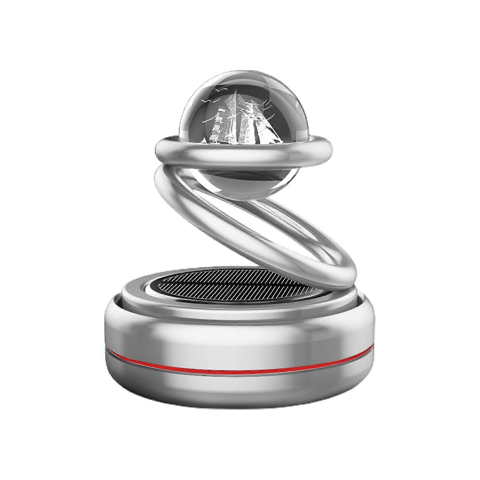 Car Fragrance Diffuser Multi-purpose Long-lasting Decorative Solar Rotating Planet Auto Perfume Ornament for Driver