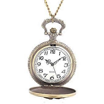 1Pc Quartz Zakhorloge Vintage Ketting Ontworpen Zakhorloge Draagbaar Horloge
