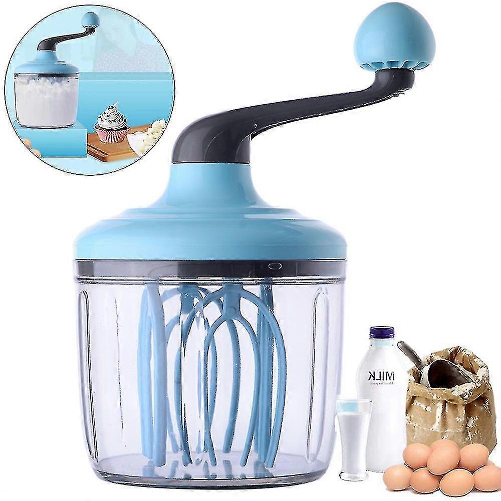 Manual Egg Beater Hand Crankmixer, Multifunctional Egg Beater