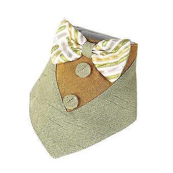 Wekity New Pet Triangle Scarf, Dog Or Cat Saliva Towel, British Triangle Scarf, Gentleman Bow Bib, Pet Costume Accessories For Small Medium Large Dogs