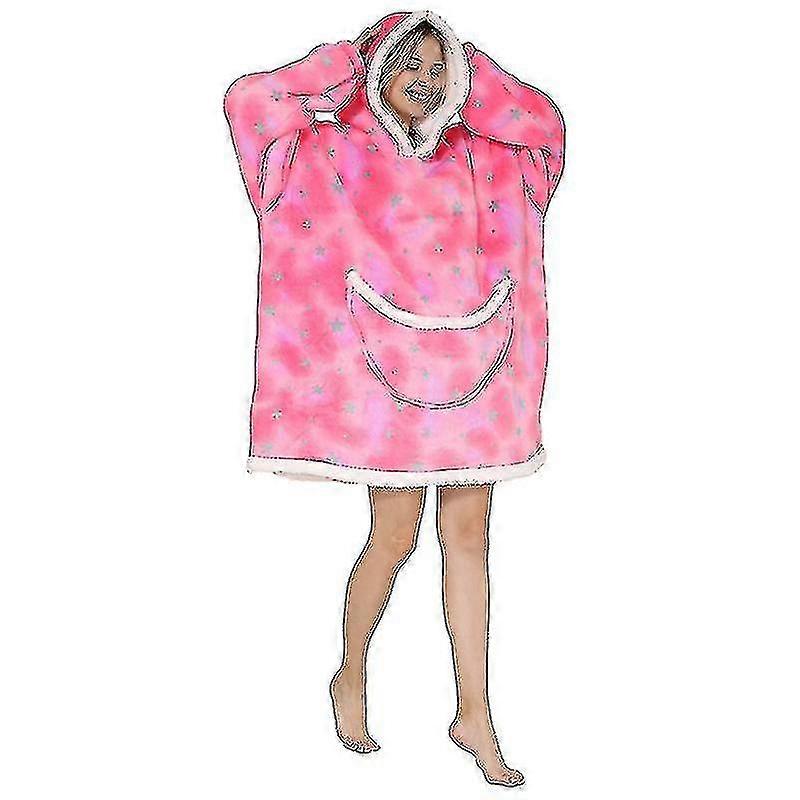 سوبر داليان هوديي بطانية هوديي سوبر لينة شيربا الصوف العملاق سويت شيرت Adults_y