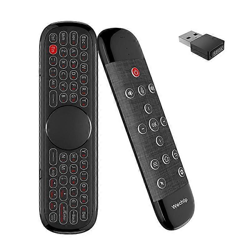 Wechip W2 Pro Kablosuz Klavye 2.4G 3-in-1 Fonksiyon ABS Hava Fare Dokunmatik Klavye Akıllı TV JIKAIX için