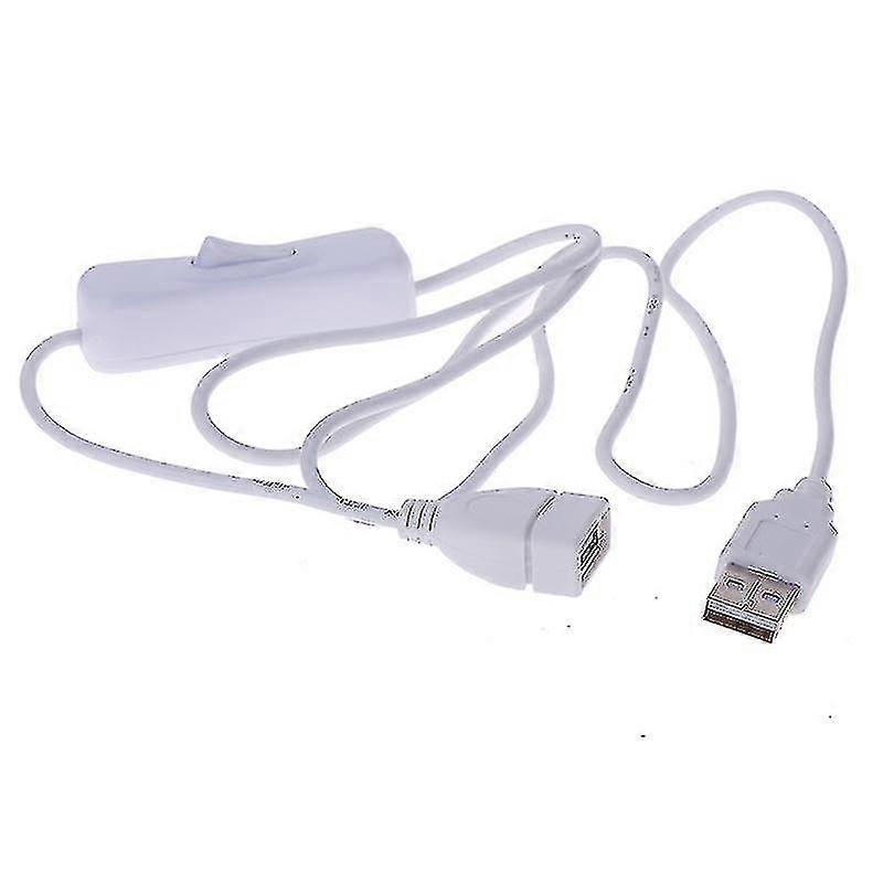 1pc 1m Usb Cable With Switch On/off Cable Extension Toggle For Usb Lamp Usb Fan Hfmqv