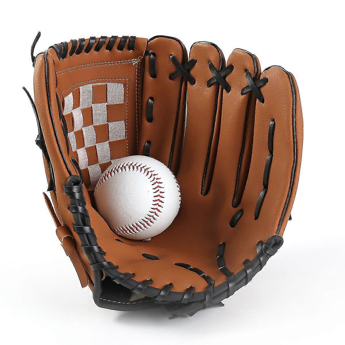 Vuxna och barn Basebollhandskar Läder Softball Träning