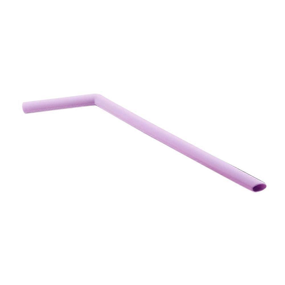 Portable Juice Beverage Cocktail Reusable Curved Silicone Drinking Straw Pipe