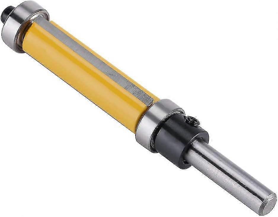 1/4 Inch 76.2mm Shank Pattern Flush Trim Router Bit With Top And Bottom Bearingyellow (b-2-v)