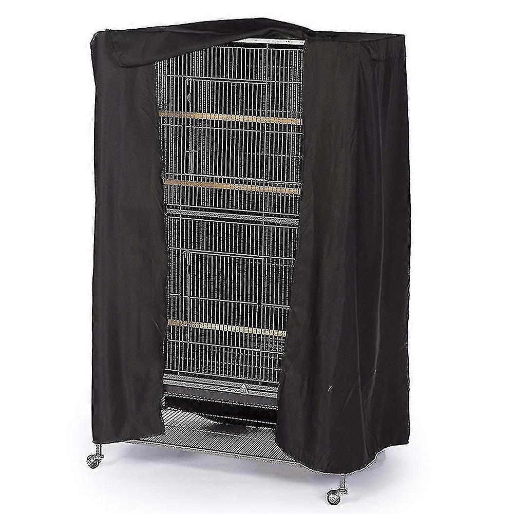 Large Birds Cage Cover Durable Lightweight Solid Parrots Sleep Helper Cover Black