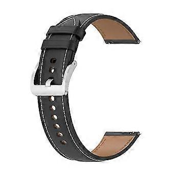Till Garmin Vivomove Präglat klockarmband i äkta läder ZKRO