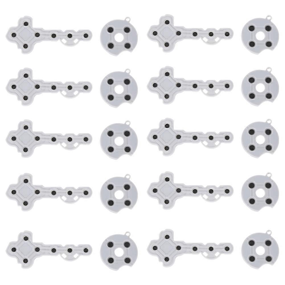 10 PCS Conductive Rubber Contact Pad Button for Xbox 360 Game Handle Game Controller