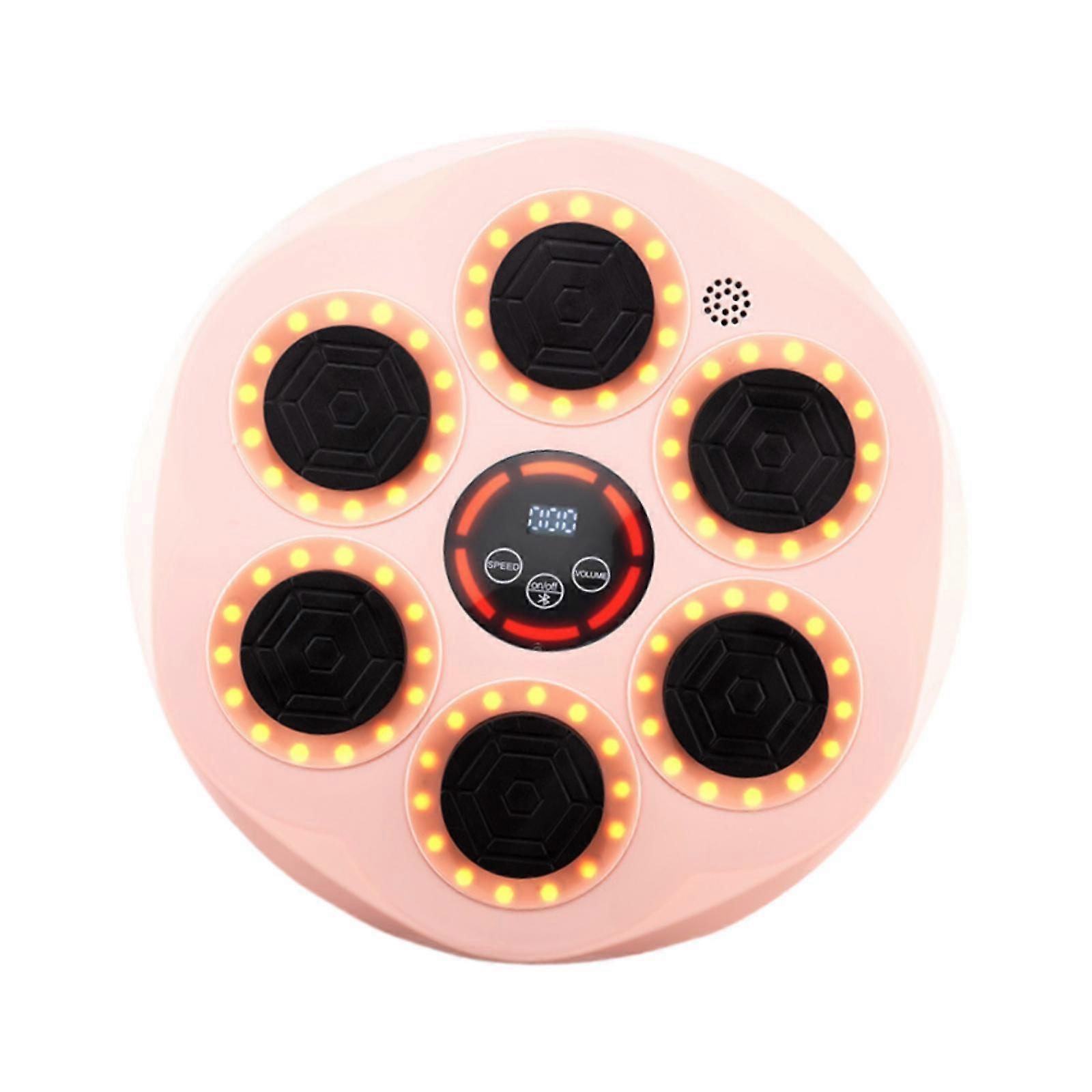 Smart Boxing Trainer Music Boxing Machine Wall Target for Workout Gym Indoor Pink