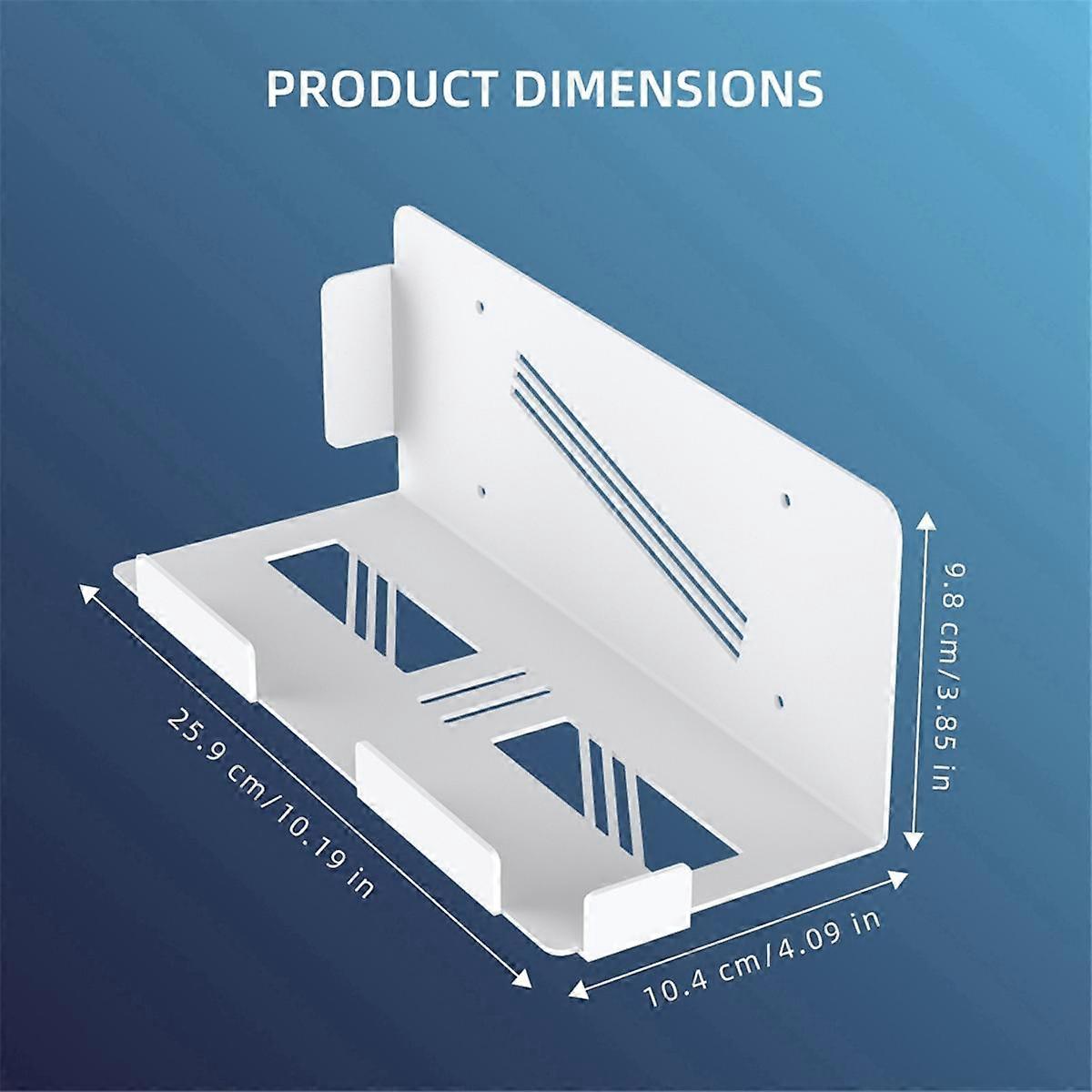 Wall Mount Bracket for Pro Console Wall Mount Organizer for Console Universal Wall Storage Rack White