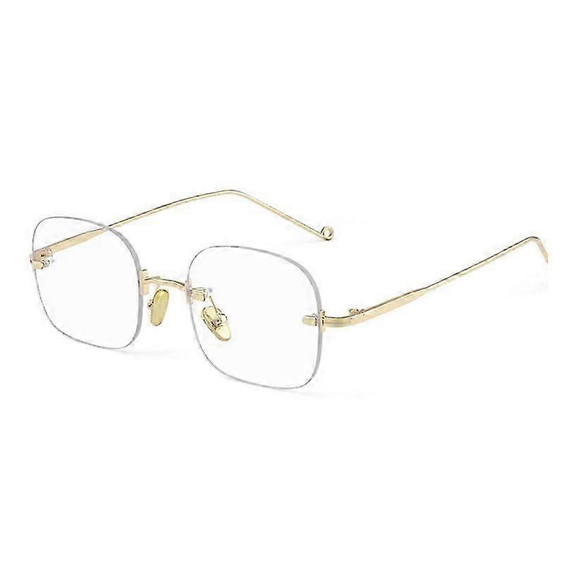 Lunettes bloquant la lumière bleue Mignon Anti Eye Strain Rimless Mode Lunettes pour Lecture Jouer Ordinateur Nouveau