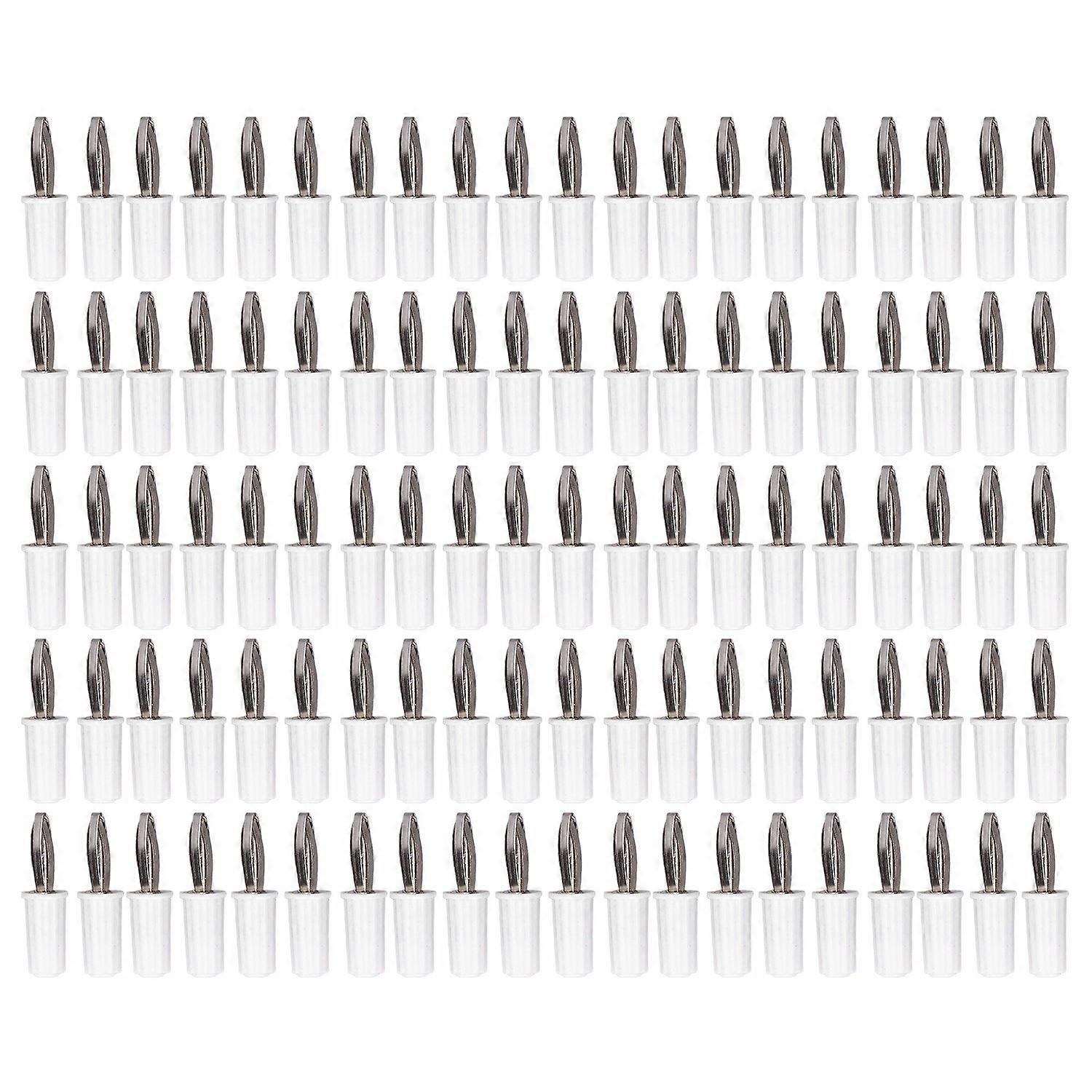 100Pcs Banana Socket 4mm ABS Nickel Plated Brass Material Good Performance Electrical Connections To