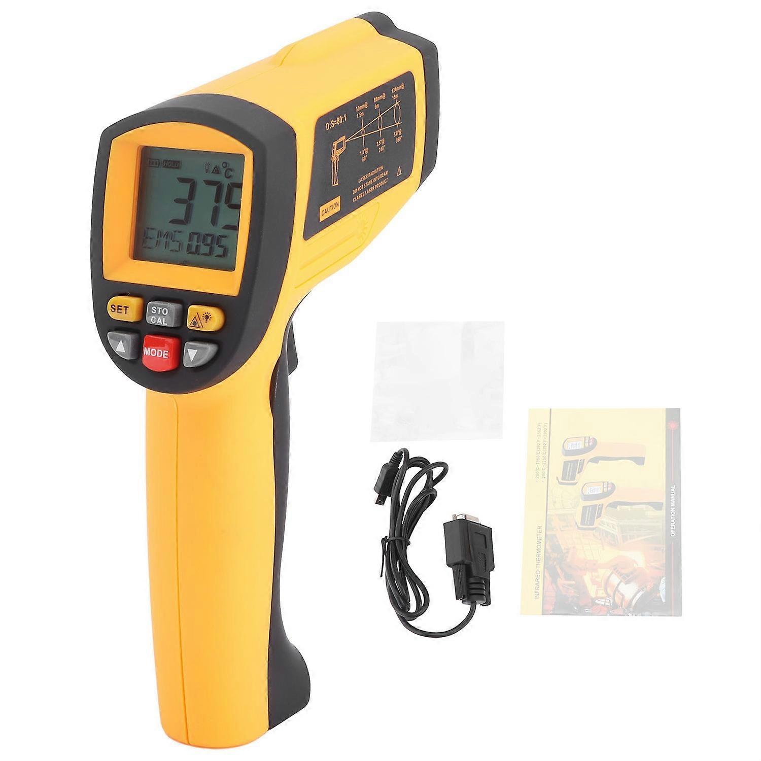GM2200 Infrared Thermometer NonContact Industrial Handheld Digital Temperature Tester